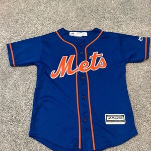 Majestic Kids Royal Blue Mets Jersey